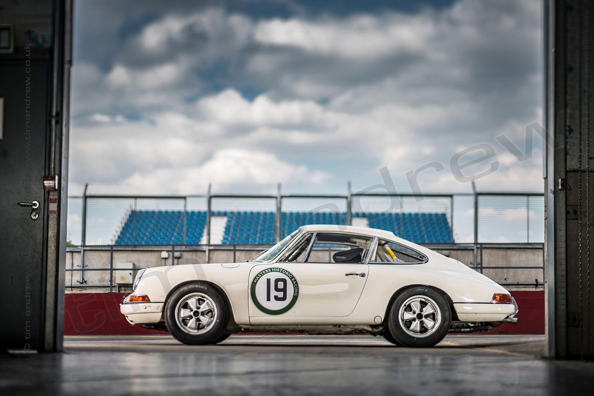 Porsche 911 racecar Donington Circuit