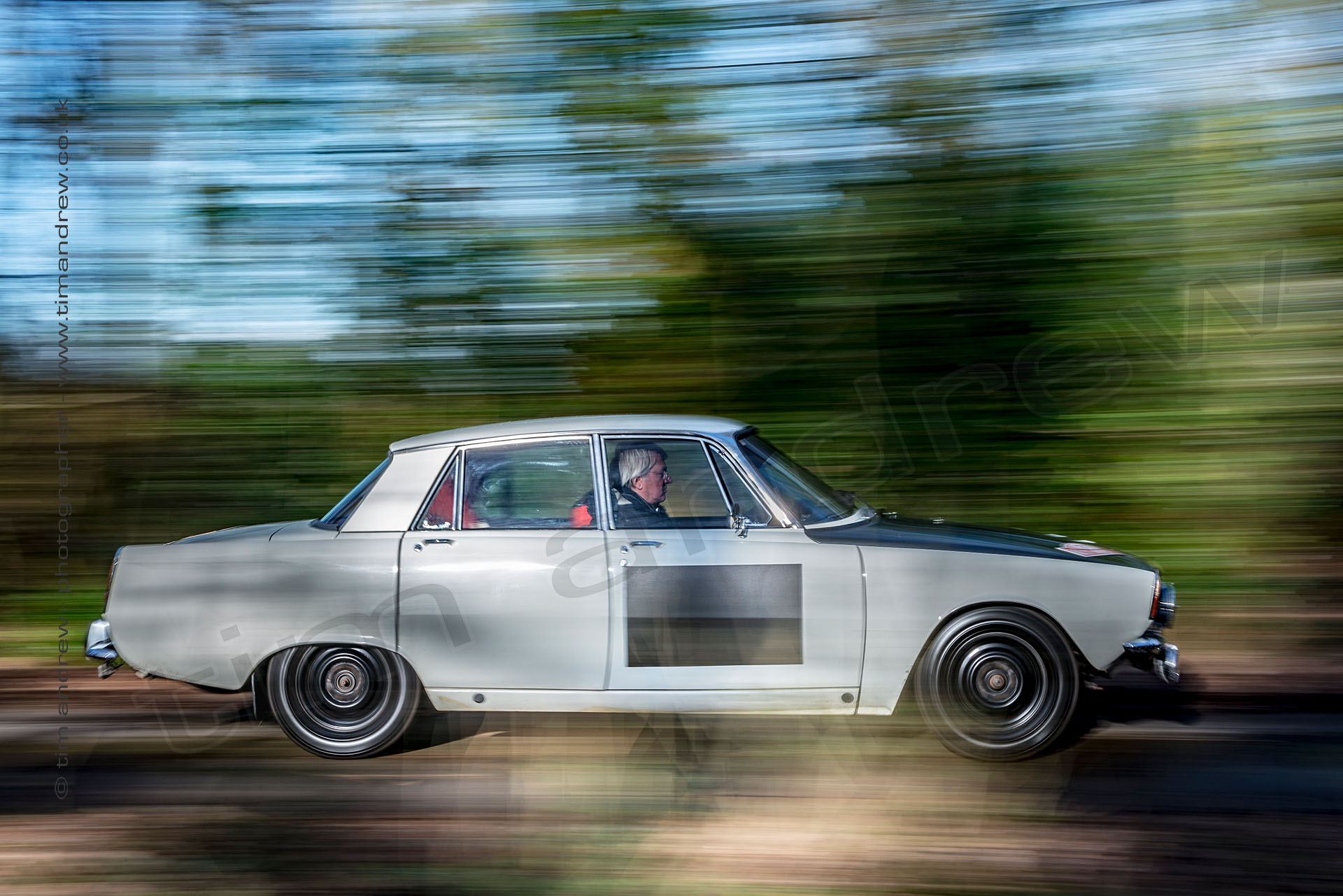 Historic Rover rally car